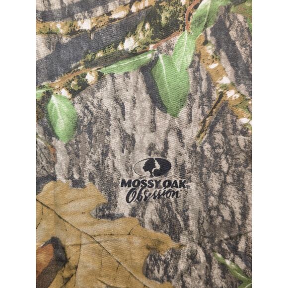 Cabelas Mossy‎ Oak Obsession Camo Mens Large Shirt Overshirt  Pockets Hunting - Picture 6 of 9